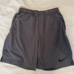 one pair of men’s medium grey nike shorts size medium